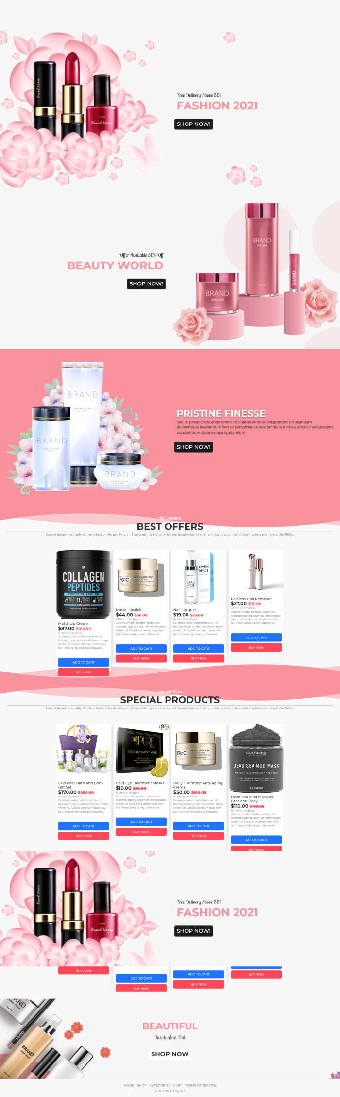 MMIO Ecommerce Template for Beauty Shop
